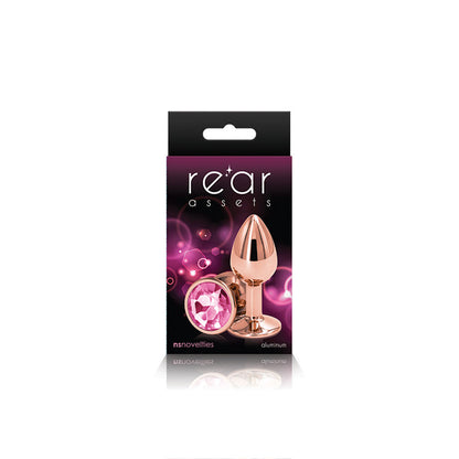Rear Assets Small Chrome-Plated Anal Toy - Rose Gold