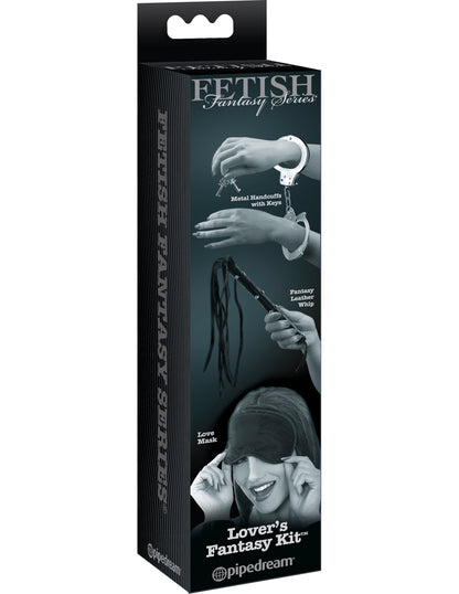 Pipedream Lover's Fantasy Kit – Beginner Bondage Set – Black