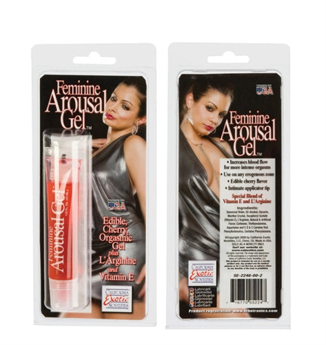 CalExotics Feminine Arousal Gel - Cherry Flavor - 0.5 Fl. Oz.