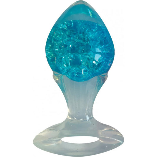 Cotton Candy Joy Gems Saphire Butt Plug – Blue – Body-Safe Silicone