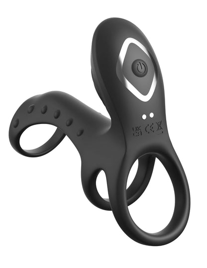 Pipedream Ultimate Couples Cage Pro Dual-Motor Cock Ring – Black
