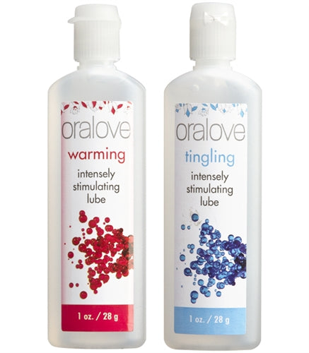 Doc Johnson Oral Love Dynamic Duo – Warming and Tingling Lubricants
