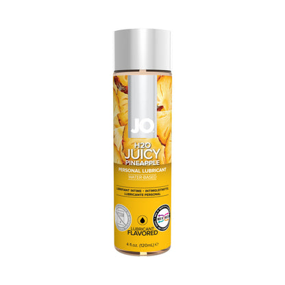 JO H2O Juicy Pineapple Flavored Water-Based Lubricant 4 oz – Clear