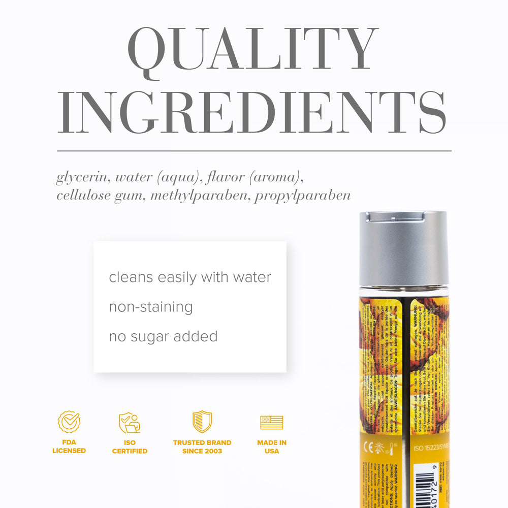 JO H2O Juicy Pineapple Flavored Water-Based Lubricant 4 oz – Clear