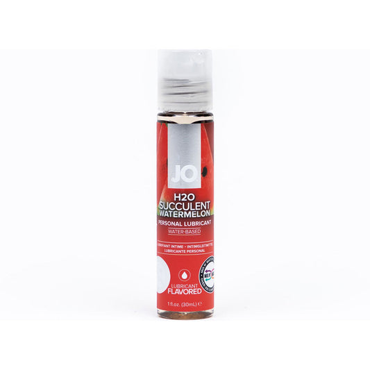 JO H2O Succulent Watermelon Flavored Water-Based Lubricant – Clear, 1 oz
