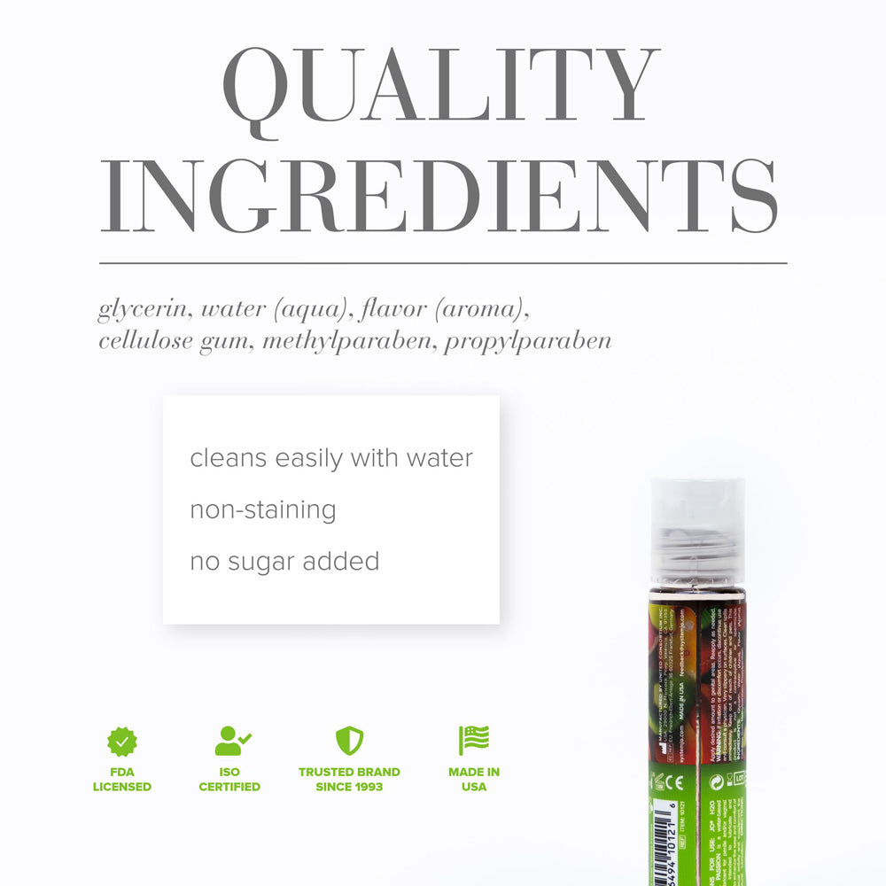 JO H2O Tropical Passion Flavored Water-Based Lubricant 1 oz – Clear