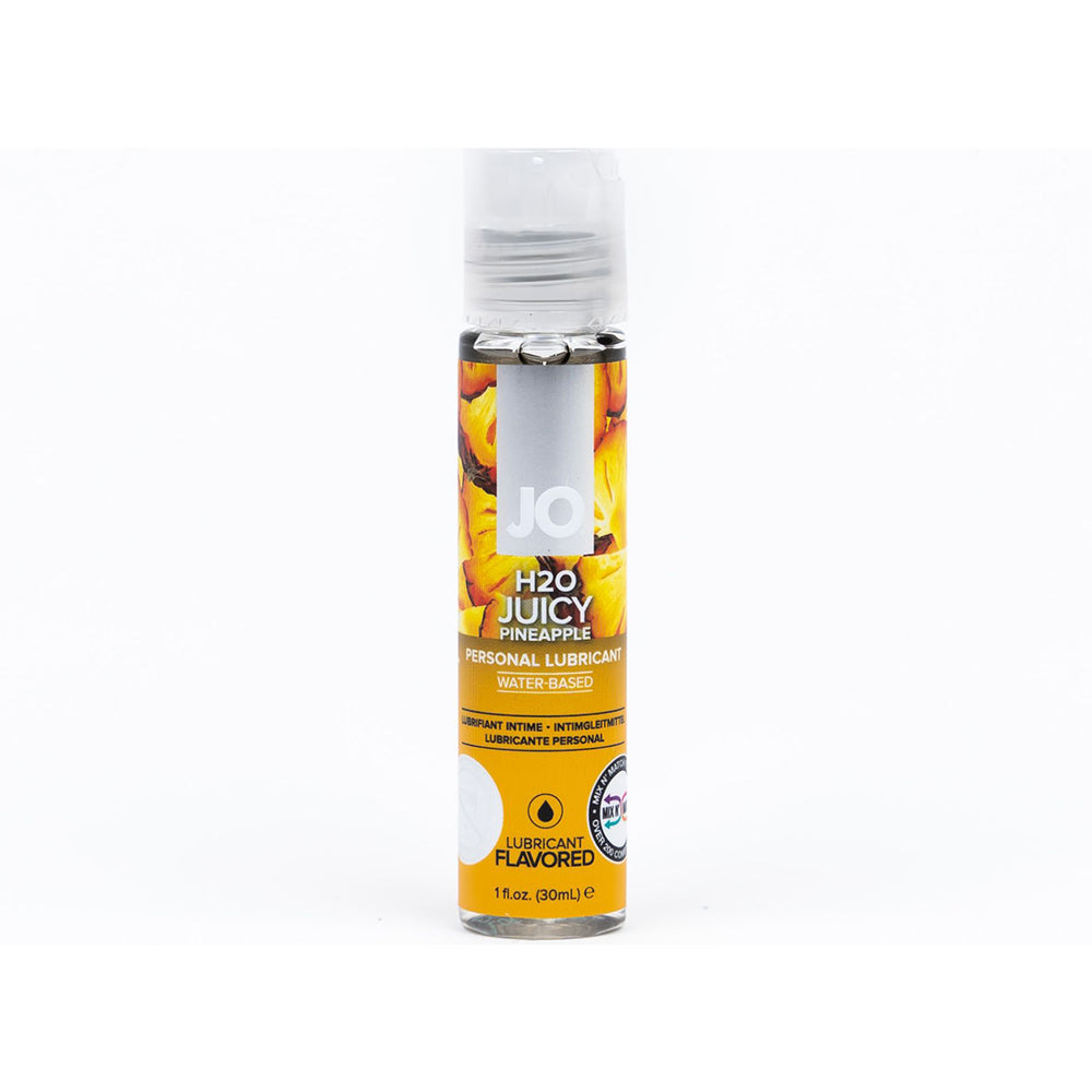 JO H2O Juicy Pineapple Flavored Water-Based Lubricant – 1 oz