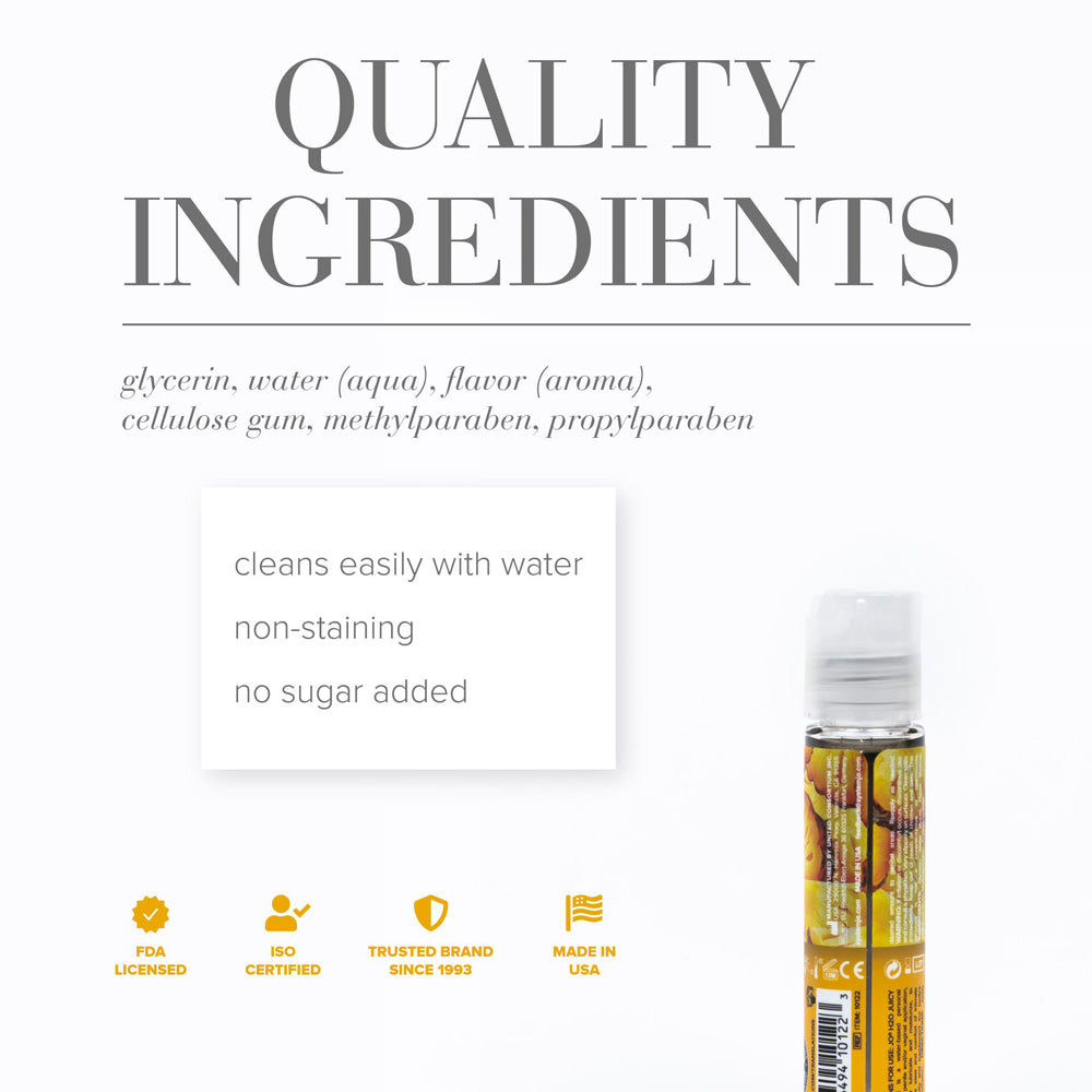 JO H2O Juicy Pineapple Flavored Water-Based Lubricant – 1 oz
