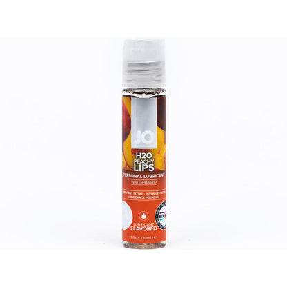 JO H2O Peachy Lips Flavored Water-Based Lubricant – Clear, 1 oz