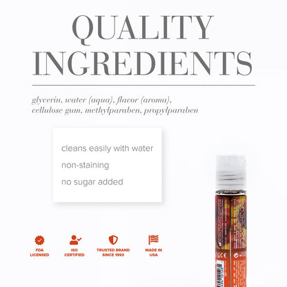 JO H2O Peachy Lips Flavored Water-Based Lubricant – Clear, 1 oz