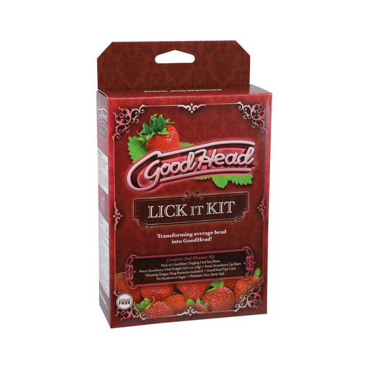GoodHead Kit for Her Multi-Colored Oral Pleasure Set – Strawberry