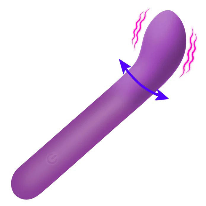 G-Spot Flexible Silicone Vibrator - Purple - Multi-Function, Rechargeable