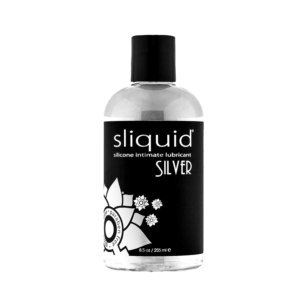 Sliquid Naturals Silver Silicone Lubricant 8.5 oz – Clear – Waterproof