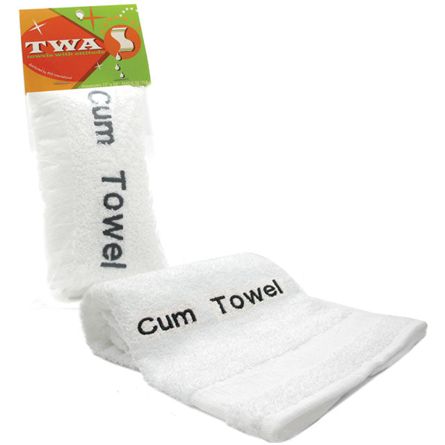 Towels With Attitude Cum Towel – White Microfiber Towel