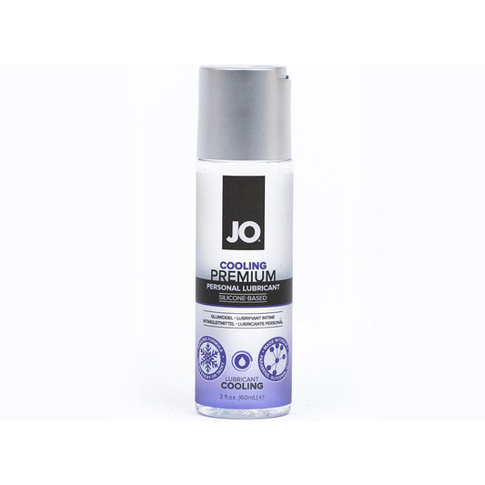 JO Premium Cooling Silicone-Based Lubricant 2 oz – Clear – Long-Lasting Glide