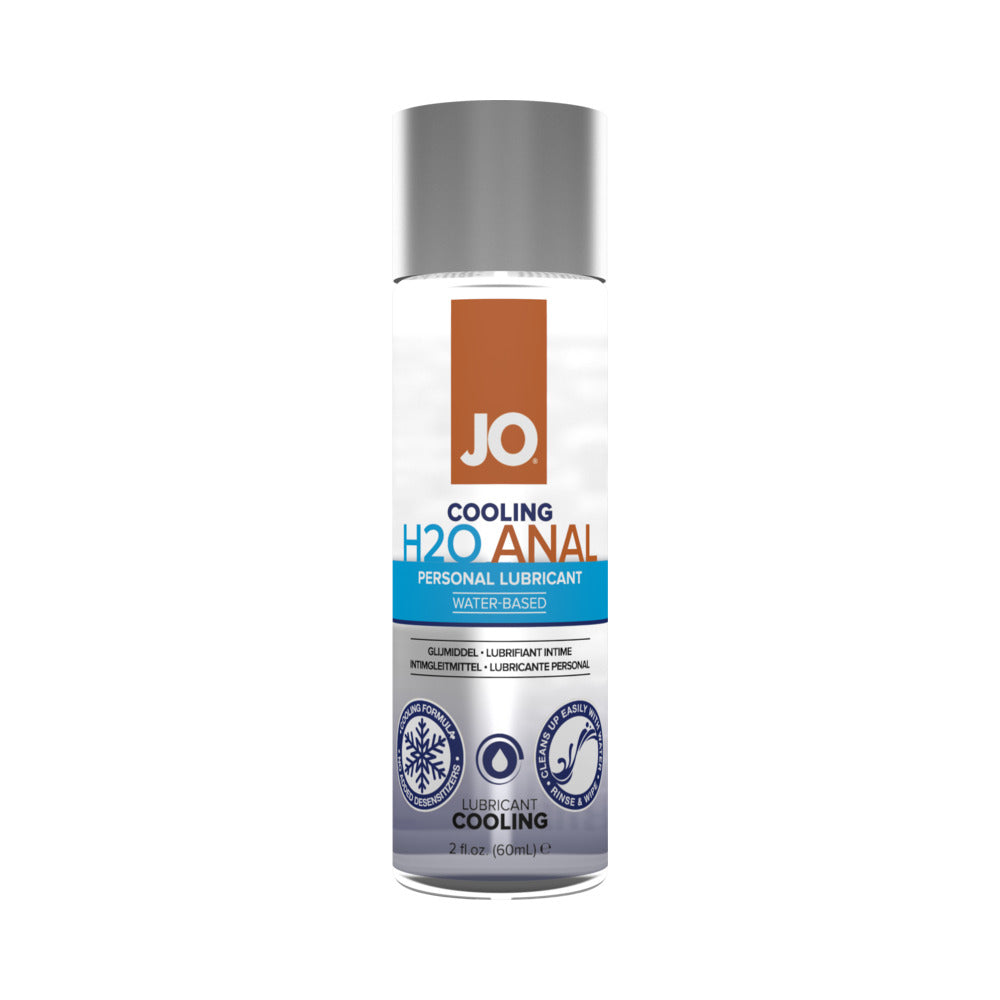 JO H2O Anal Cooling Water-Based Lubricant – Clear – 2 oz
