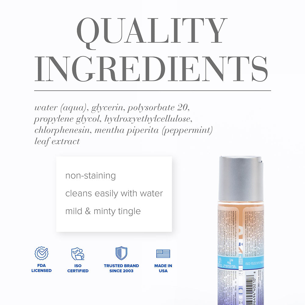 JO H2O Anal Cooling Water-Based Lubricant – Clear – 2 oz