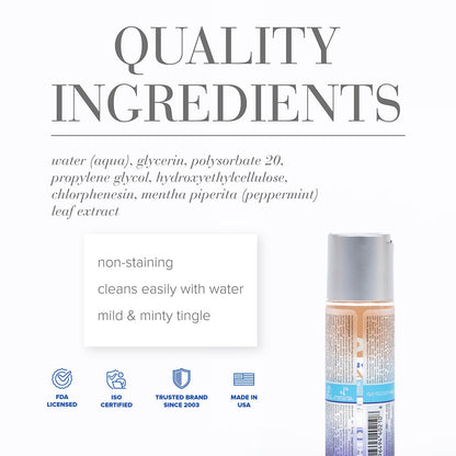 JO H2O Anal Cooling Water-Based Lubricant – Clear – 2 oz