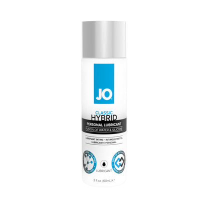 JO Classic Hybrid Lubricant 2 oz – Clear – Water-Based and Silicone Blend