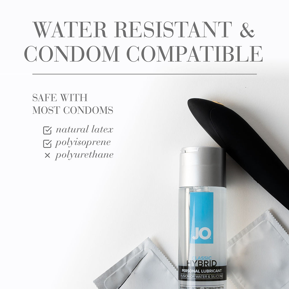 JO Classic Hybrid Lubricant 2 oz – Clear – Water-Based and Silicone Blend