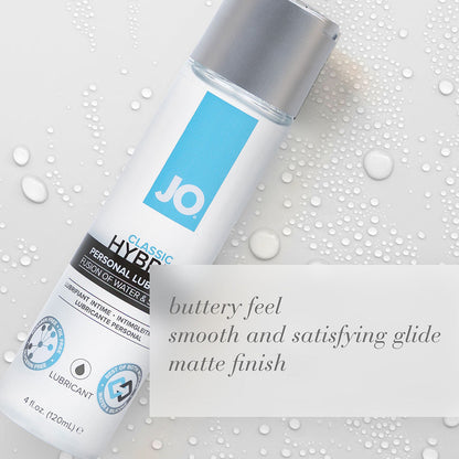 JO Classic Hybrid Lubricant 4 oz – Clear – Silicone & Water-Based Formula