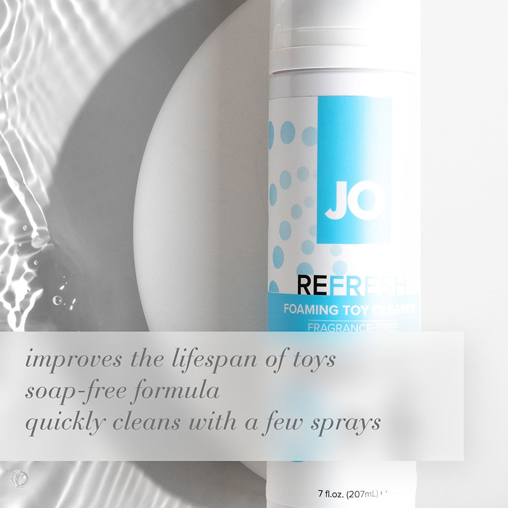 JO Refresh Foaming Toy Cleaner – Clear – 7 oz