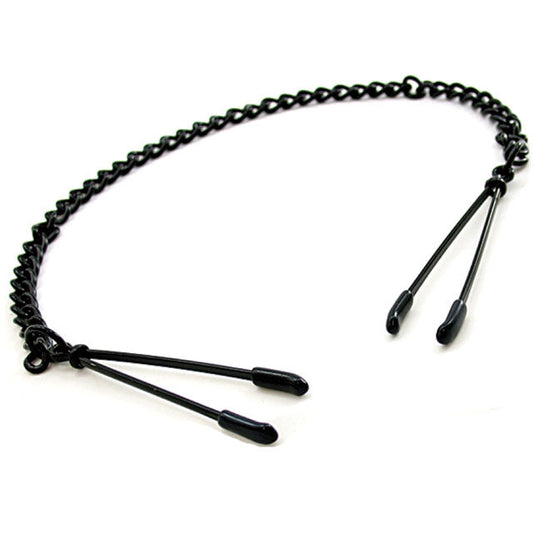 H2H Nipple Clamps Tweezer with Chain – Black