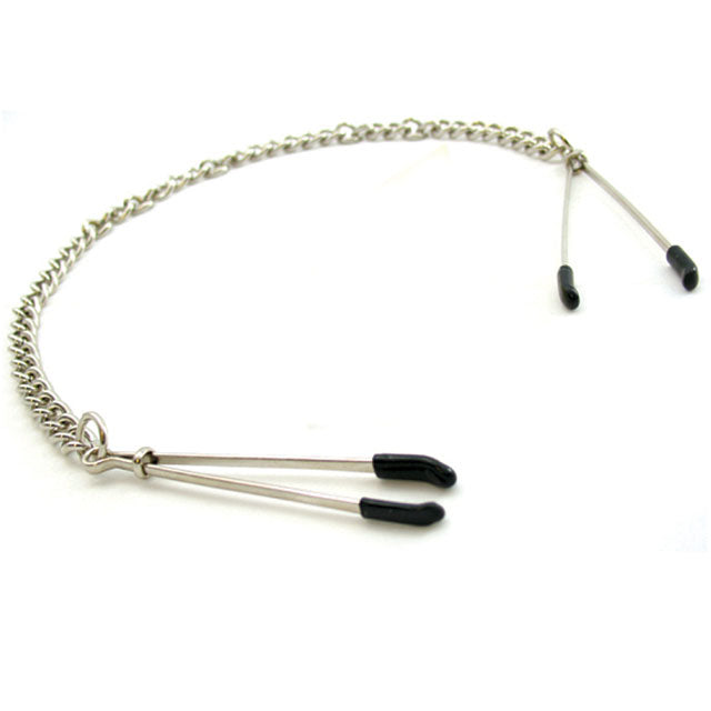 H2H Nipple Clamps Tweezer with Chain – Chrome