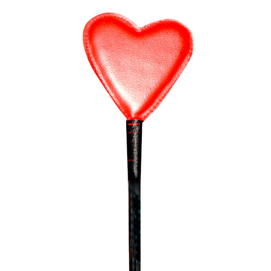 Ruff Doggie Styles Heart Shaped Crop - Red Leather