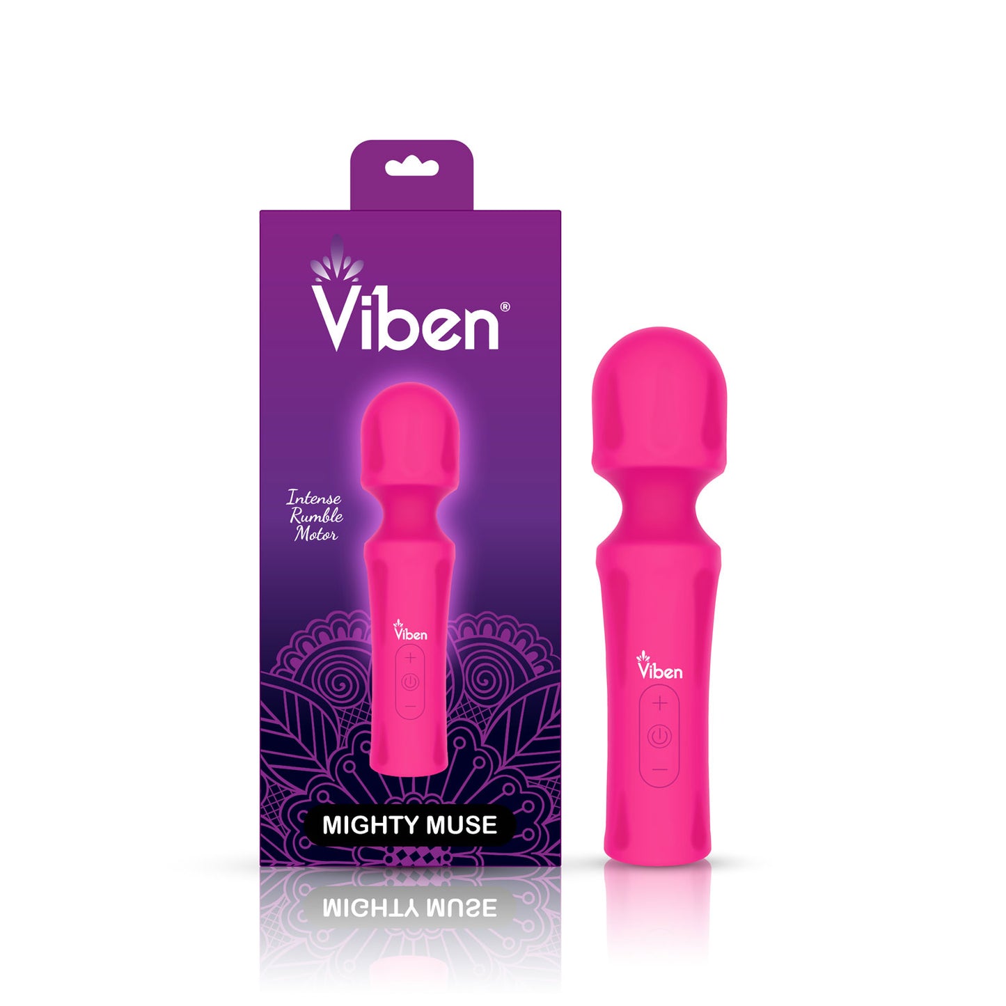 Viben Mighty Muse Mini Massager – Hot Pink – Multi-Speed & Vibration Patterns