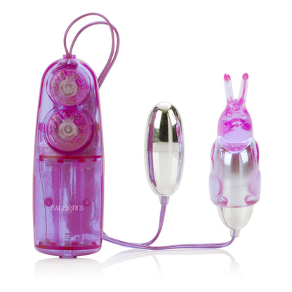 CalExotics Dual Bunny Teaser – Purple – Multi-Speed Bullet Vibrator