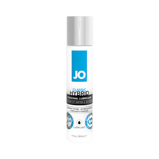 JO Classic Hybrid Lubricant 1 oz – Clear – Long-Lasting Water and Silicone Blend