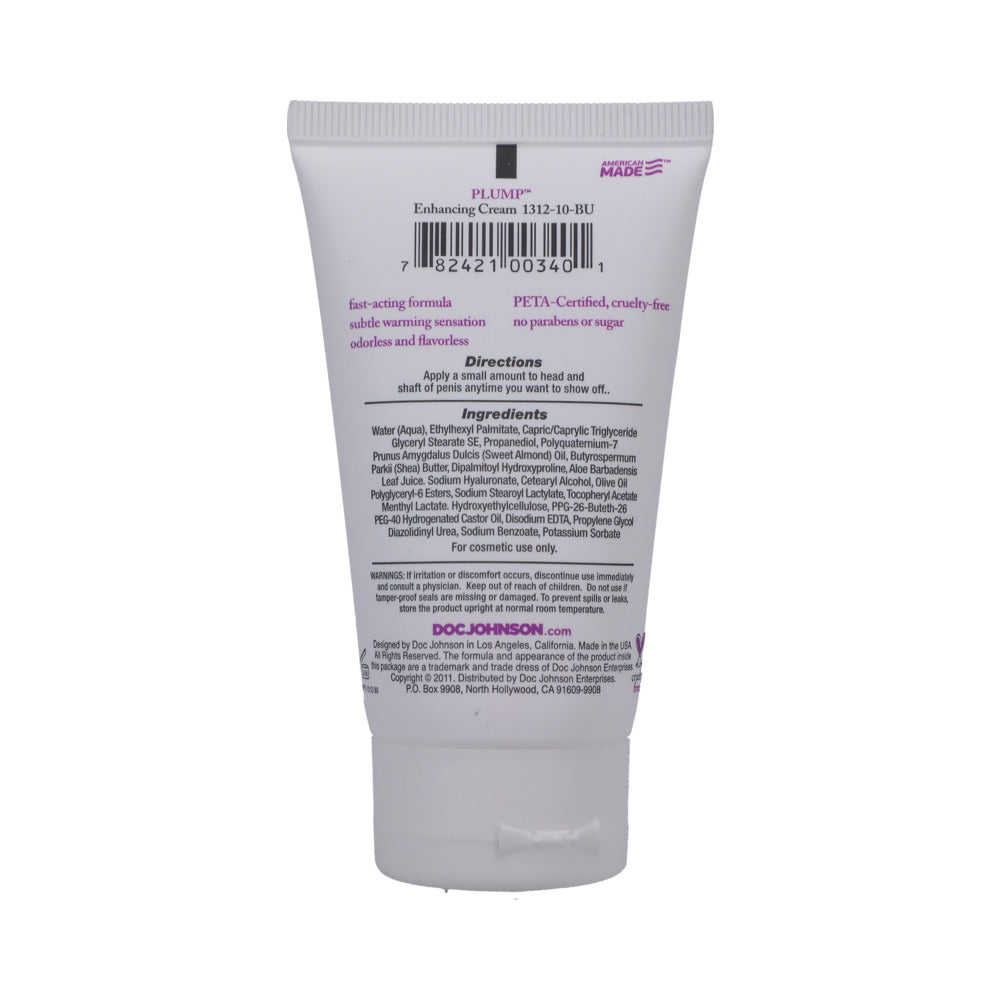 Doc Johnson Plump Enhancing Cream for Men - Purple - 2 oz