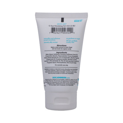 Doc Johnson Spot-On G-Spot Stimulating Gel 2oz – Blue