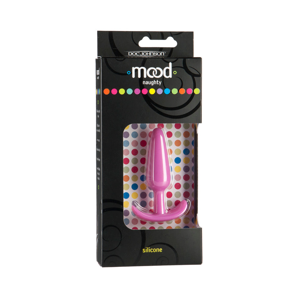 Doc Johnson Mood Naughty Small Silicone Butt Plug – Light Pink