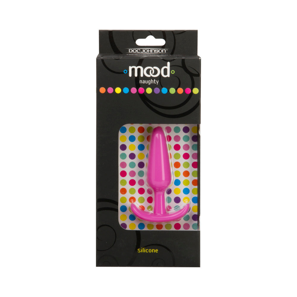 Doc Johnson Mood Naughty Small Silicone Butt Plug – Light Pink