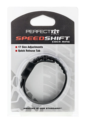Perfect Fit Speed Shift Erection Ring - Adjustable Black