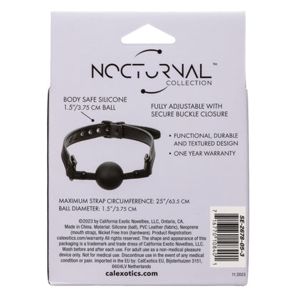 Nocturnal Collection Ball Gag - Black