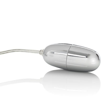 CalExotics Sterling Collection Silver Bullet – Vibrating Stimulator – Silver