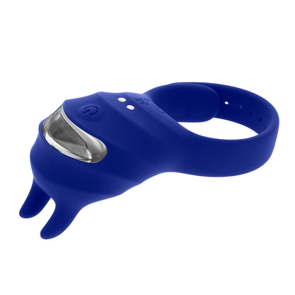 Evolved Novelties Adjustable Fun Ring – Blue – Vibrating Ring with 9 Speeds