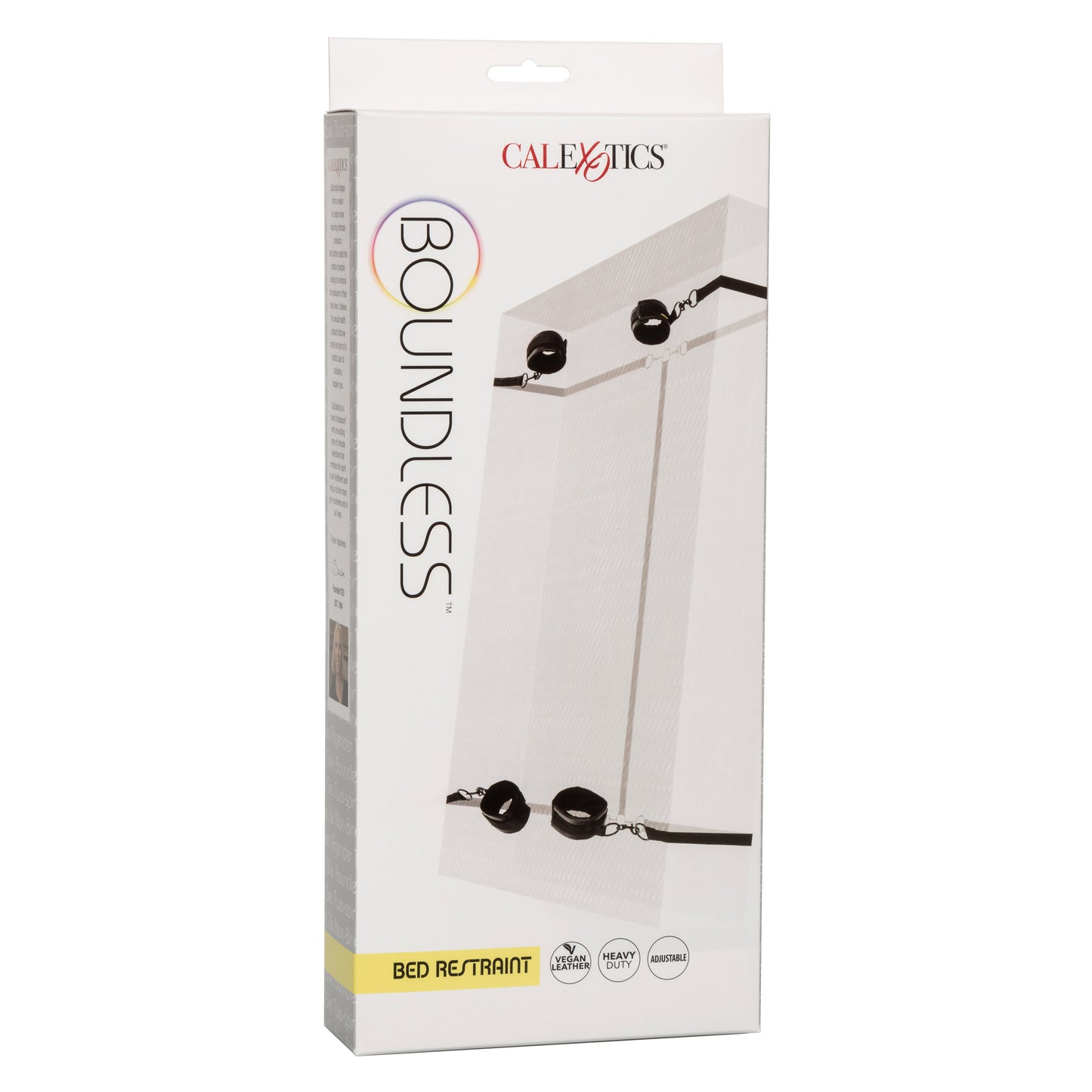 CalExotics Boundless Bed Restraint with Adjustable Wrist and Ankle Cuffs - Black