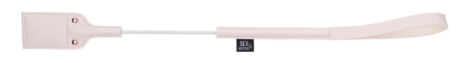 Sportsheets Peaches N Creame Impressions Crop – White – 21 inch Riding Crop with Peach Cutout
