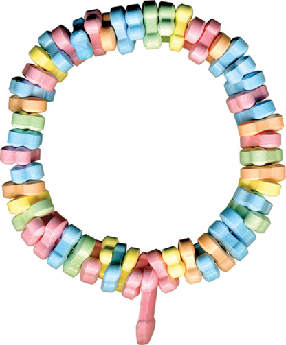 Hott Products Rainbow Penis Candy Necklace – Multi-Color Candy Accessory
