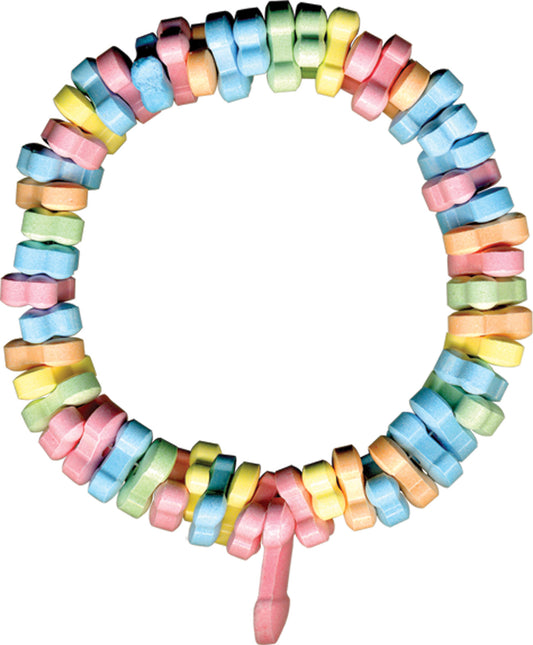 Hott Products Rainbow Penis Candy Necklace – Multi-Color Candy Accessory