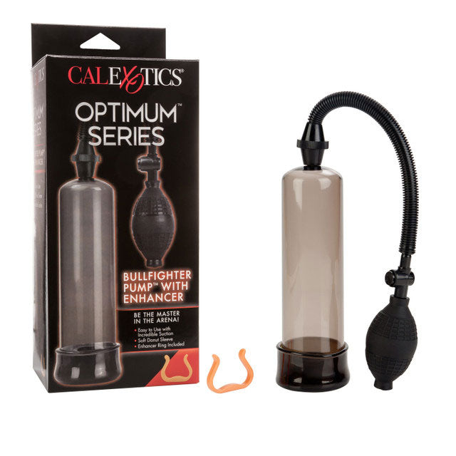 CalExotics Bullfighter Pump – Penis Pump with Clear Cylinder Measurement – Black