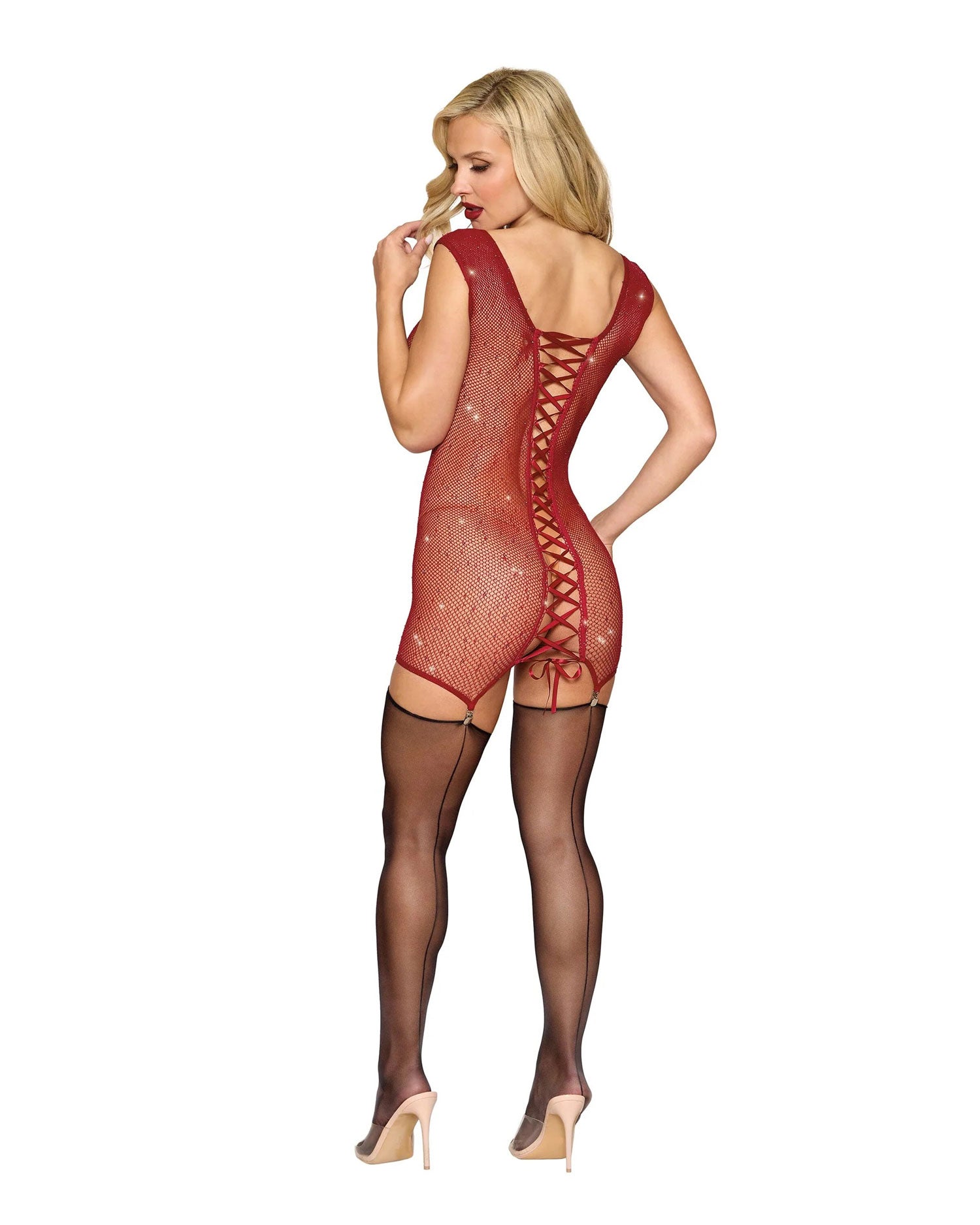 Dreamgirl Garter Slip DMND – Red – One Size