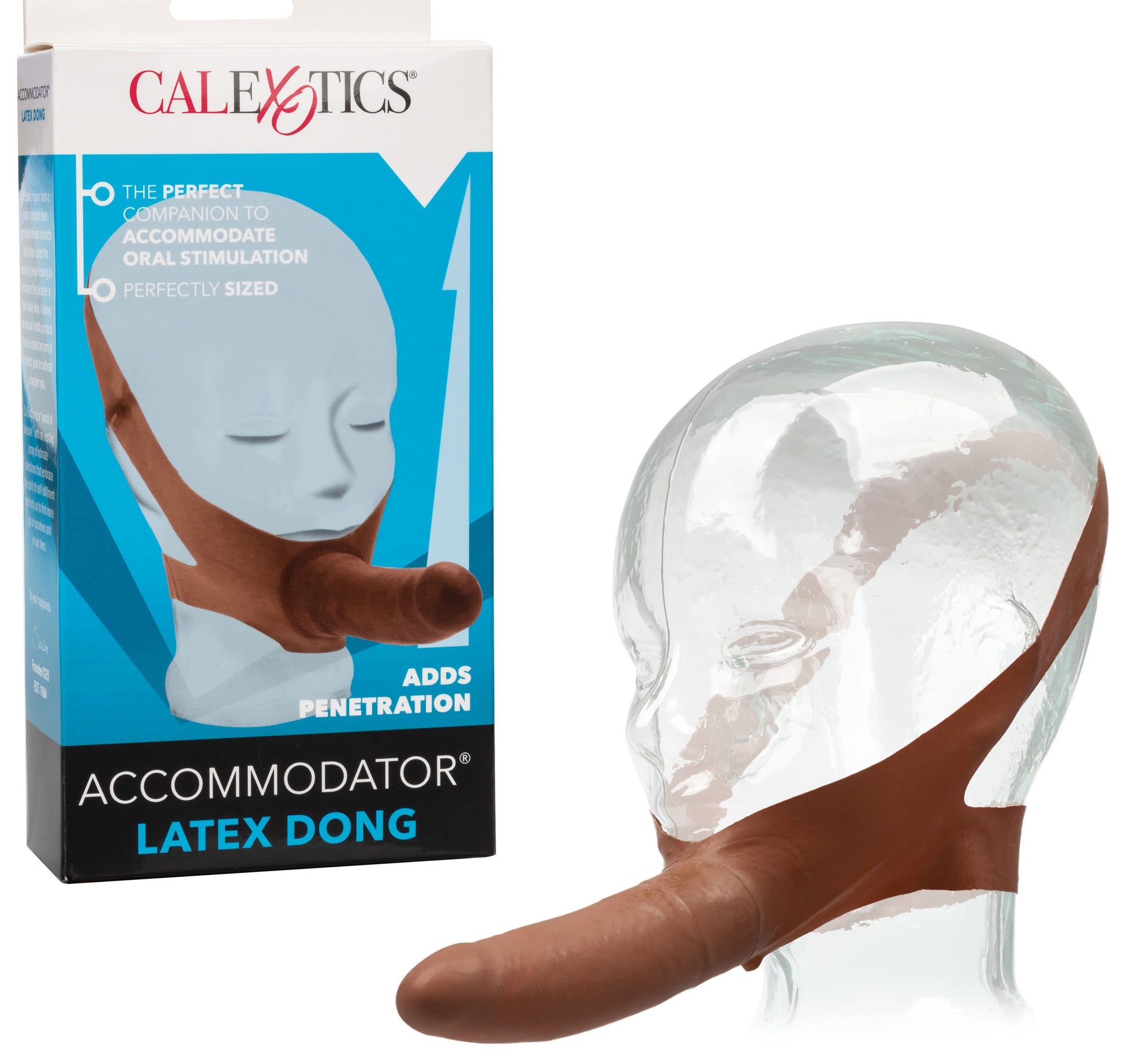 CalExotics Original Accommodator Latex Dong – Brown Oral Stimulation Device