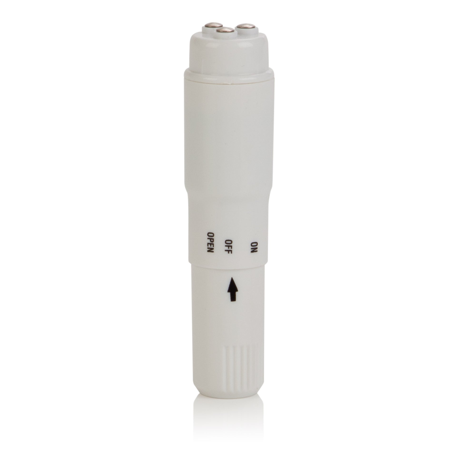 CalExotics Compact Waterproof Personal Travel Massager with 4 Tips – White