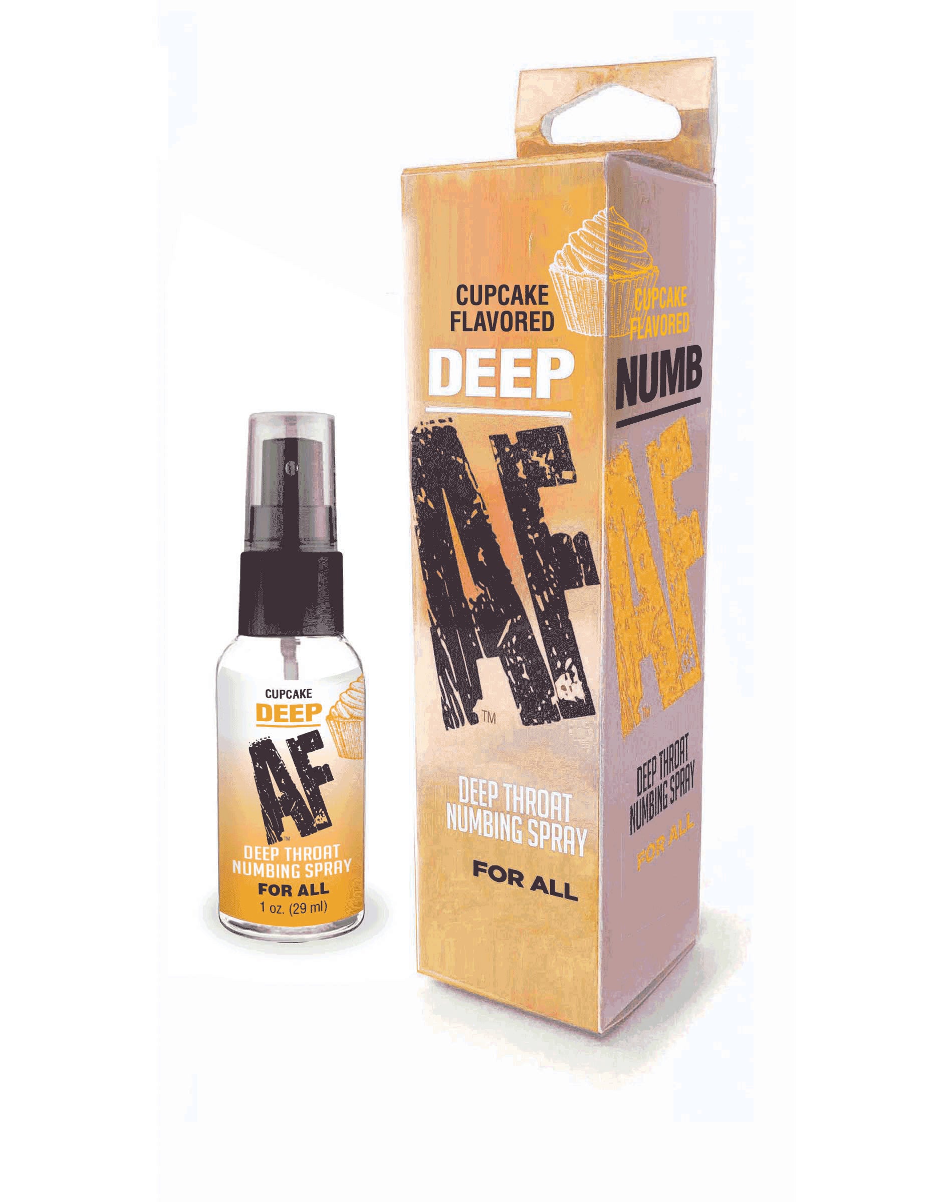Little Genie Deep AF Throat Numbing Spray - Oral Desensitizer - Cupcake Flavor