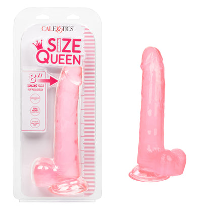 CalExotics Size Queen 8-Inch Dong - Realistic Pink Pleasure Toy